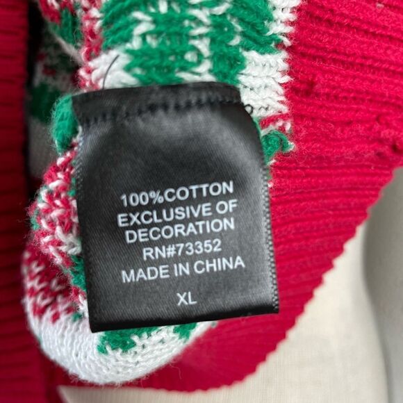 33 Degrees Christmas Beer Santa Sweater Size XL EUC - Picture 7 of 7